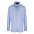 Aquascutum Plain Branded Logo Long Sleeve Blue shirt 38409 83